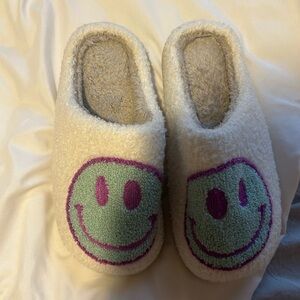 Smiley face slippers